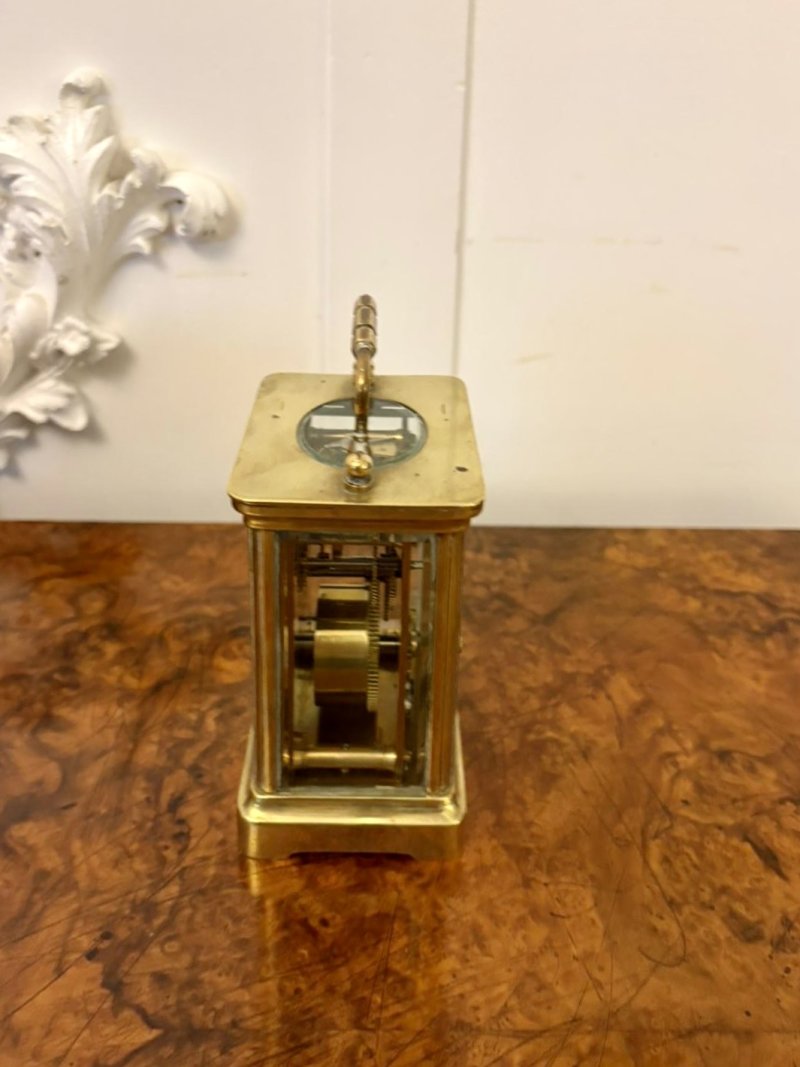 Antique French Brass Carriage Clock – Latshea & Sons Edinburgh - Image 2
